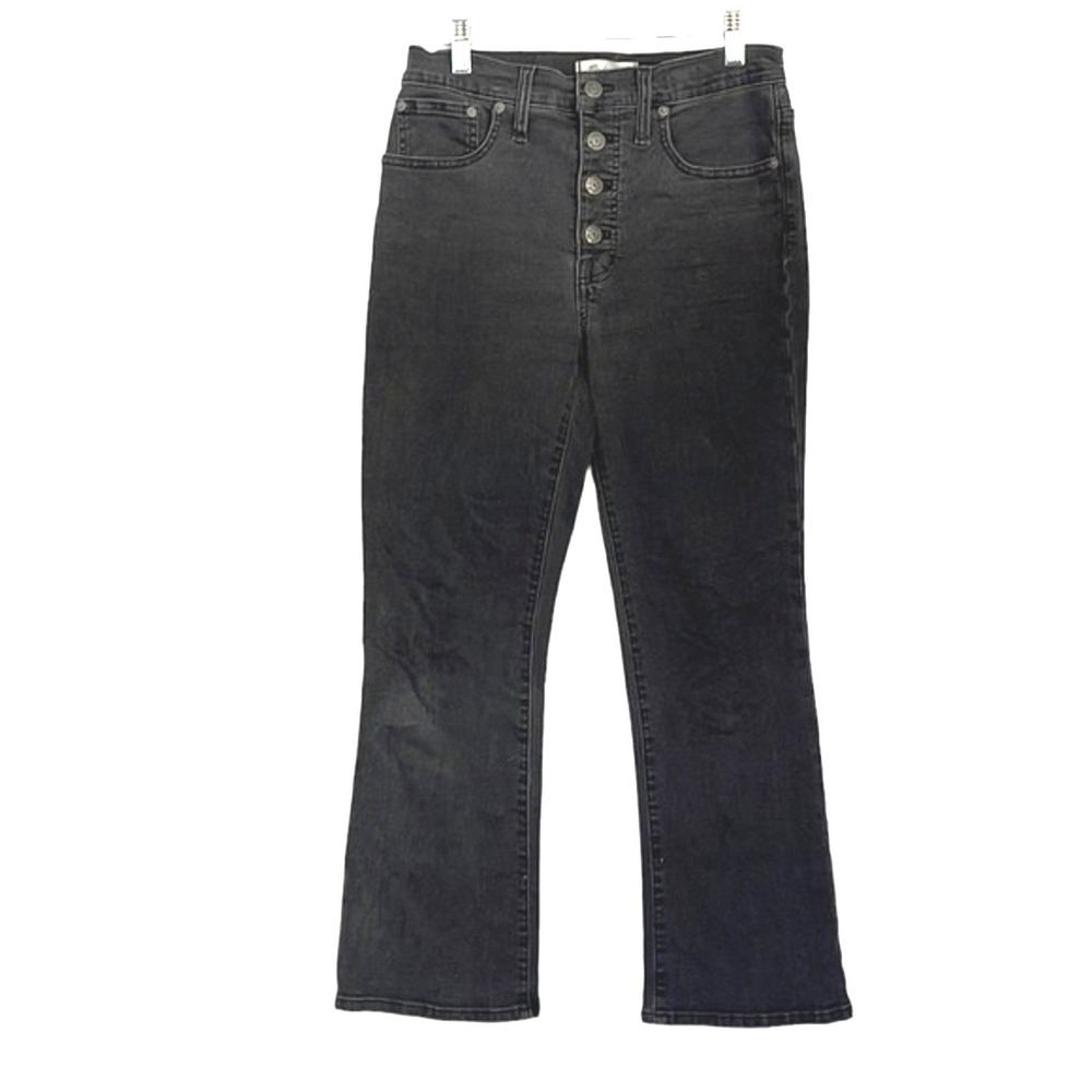 Madewell Demi-Boot Cut Black Women's Western Goth Casual‎ Jeans Size 27
